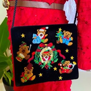 Adorable Vintage Teddy Bear Purse